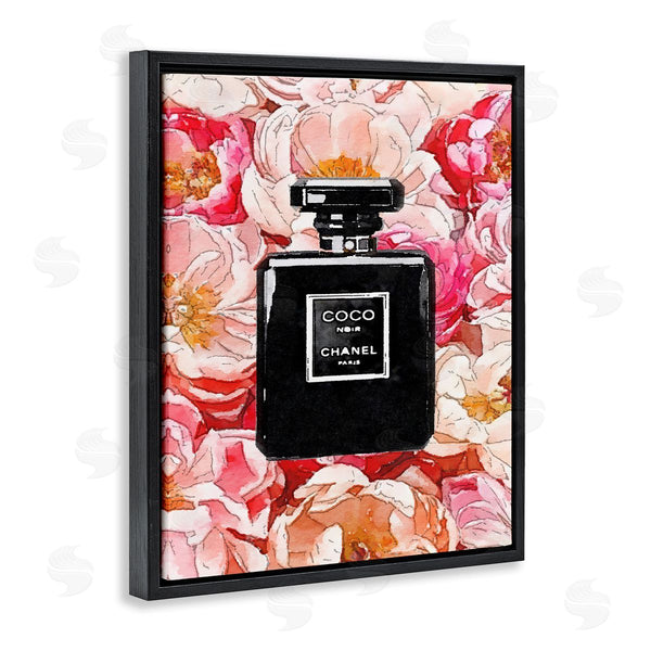 Stupell Industries Amanda Greenwood | Black Perfume Pink Flowers