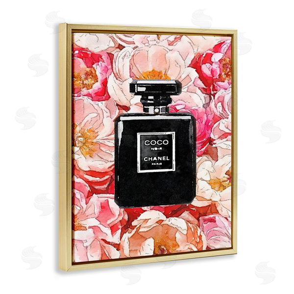 Stupell Industries Amanda Greenwood | Black Perfume Pink Flowers