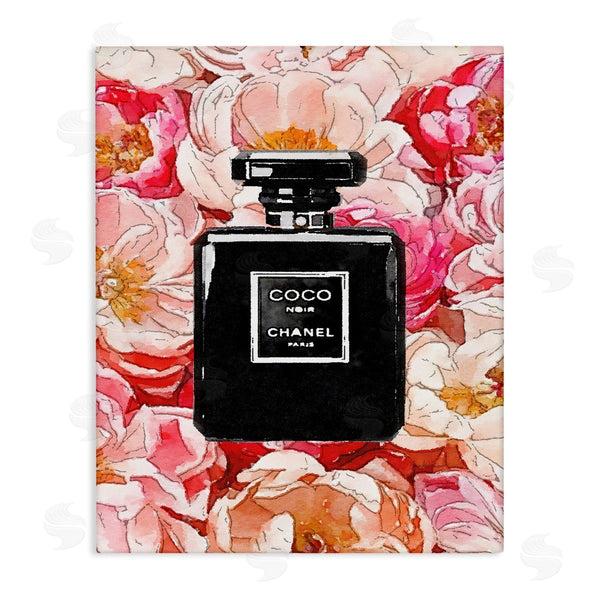 stupell industries Amanda Greenwood | Black Perfume Pink Flowers