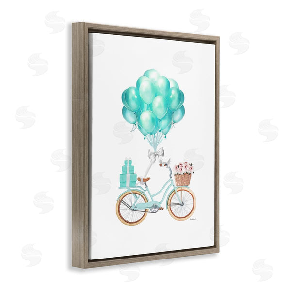 Stupell Industries Amanda Greenwood | Blue Balloon Bike