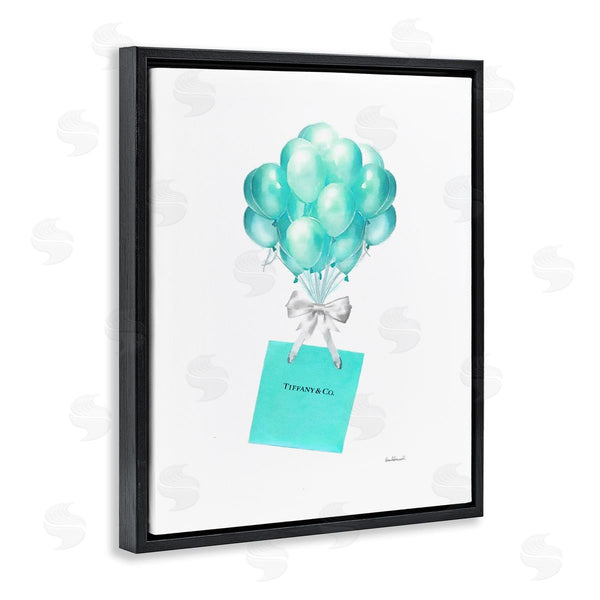 Stupell Industries Amanda Greenwood | Blue Balloons & Gift Bag Glam