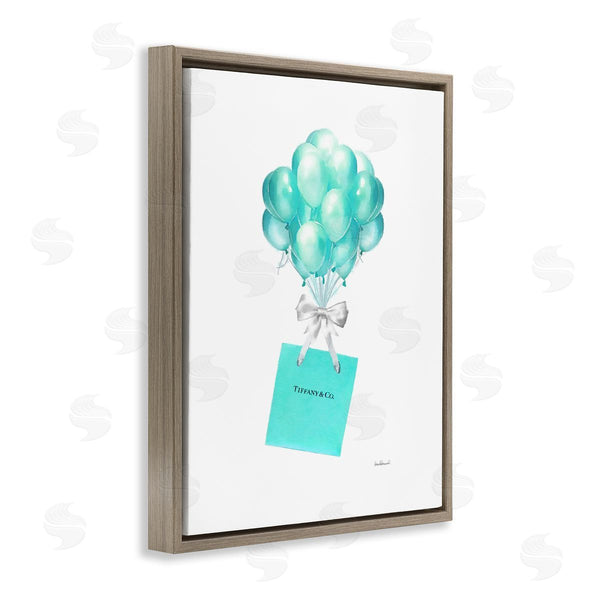Stupell Industries Amanda Greenwood | Blue Balloons & Gift Bag Glam