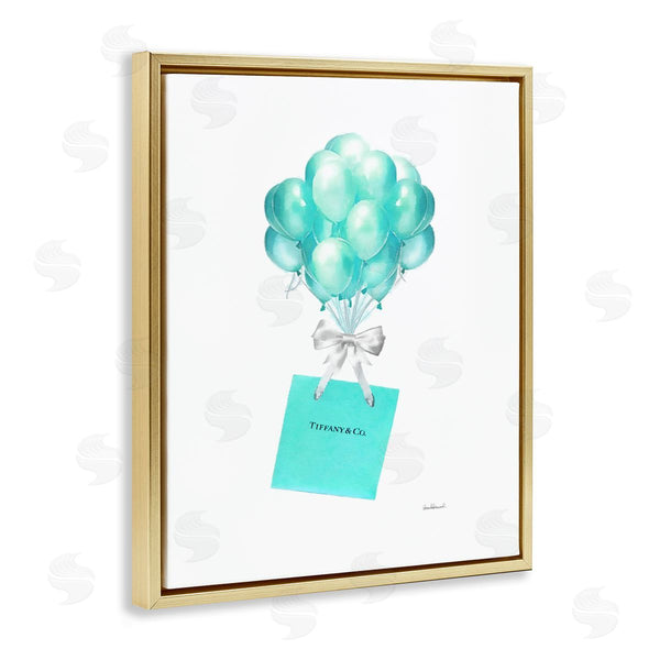Stupell Industries Amanda Greenwood | Blue Balloons & Gift Bag Glam
