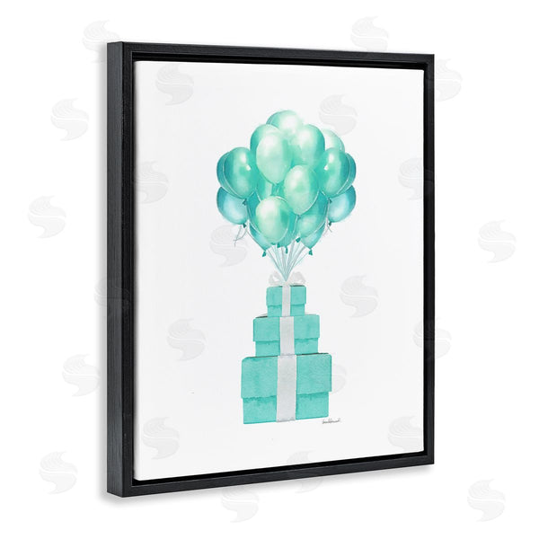 Stupell Industries Amanda Greenwood | Blue Balloons & Presents