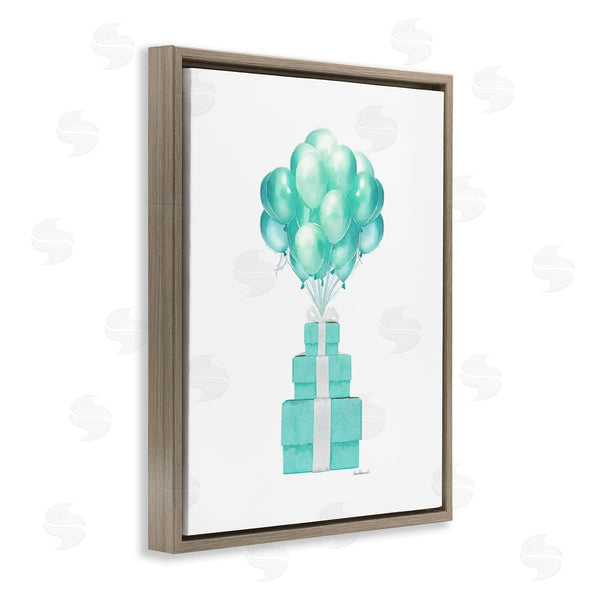 Stupell Industries Amanda Greenwood | Blue Balloons & Presents