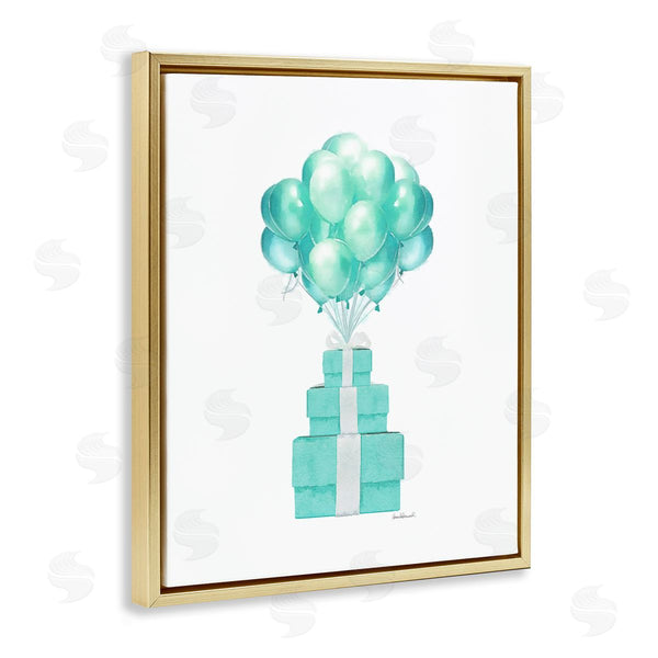 Stupell Industries Amanda Greenwood | Blue Balloons & Presents