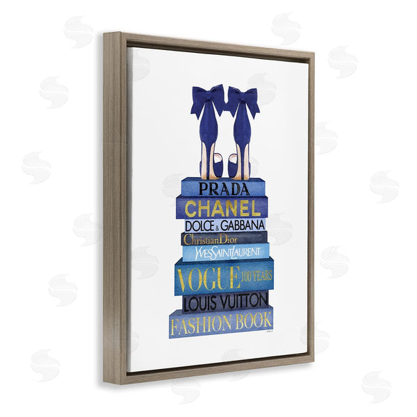 Stupell Industries Amanda Greenwood | Blue Bow Heels On Bookstack
