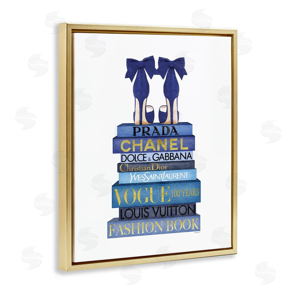 Stupell Industries Amanda Greenwood | Blue Bow Heels On Bookstack