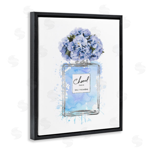 Stupell Industries Amanda Greenwood | Blue Flowers Perfume Bottle