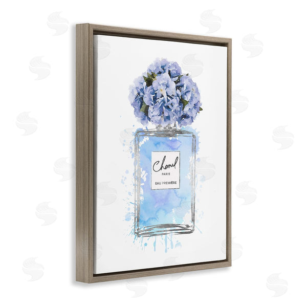 Stupell Industries Amanda Greenwood | Blue Flowers Perfume Bottle