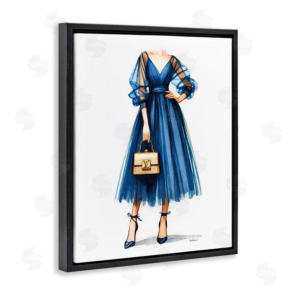 Stupell Industries Amanda Greenwood | Blue Gown Fashion Girl Wall Art