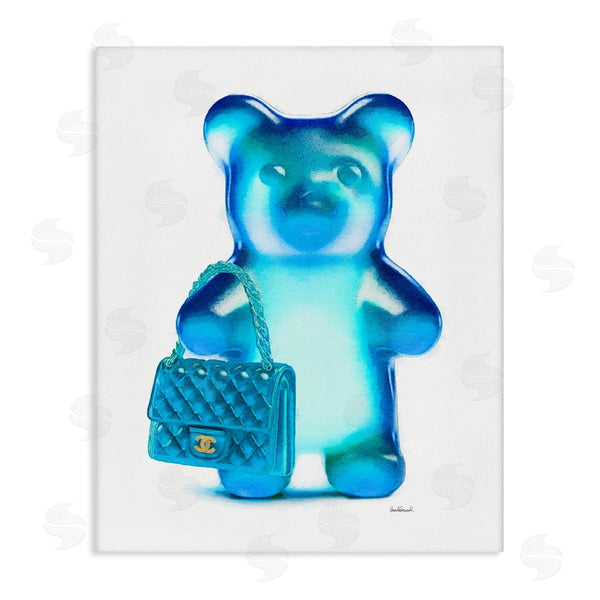 stupell industries Amanda Greenwood | Blue Trendy Bear & Bag