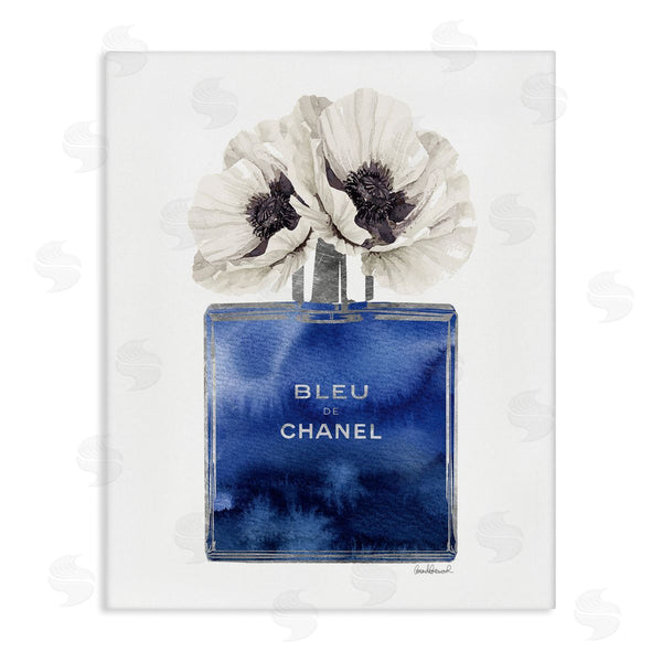 stupell industries Amanda Greenwood | Blue Watercolor Floral Perfume