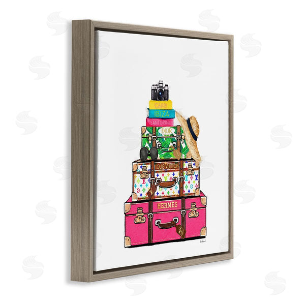 Stupell Industries Amanda Greenwood | Bold Glam Travel Cases Wall Art