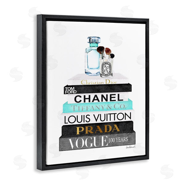 Stupell Industries Amanda Greenwood | Bookstack With Beauty Brushes