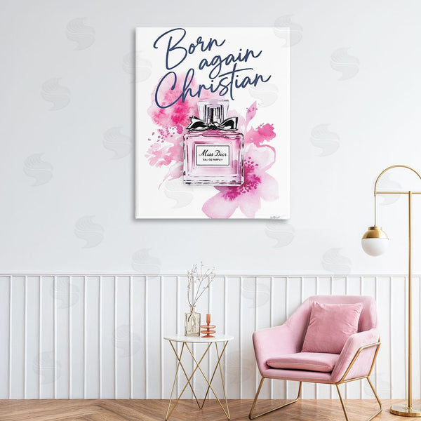 Stupell Industries Amanda Greenwood | Born Again Christian With Fragrance Wall Art