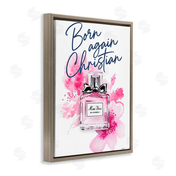 Stupell Industries Amanda Greenwood | Born Again Christian With Fragrance Wall Art