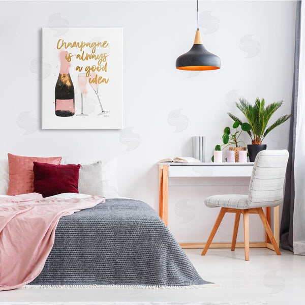 Stupell Industries Amanda Greenwood | Champagne Always Good Idea Wall Art