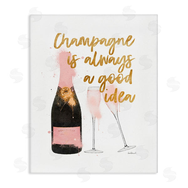 stupell industries Amanda Greenwood | Champagne Always Good Idea Wall Art