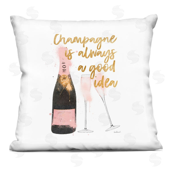 stupell industries Amanda Greenwood | Champagne's Always Good Idea Printed Throw Pillow