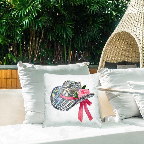 Stupell Industries Amanda Greenwood | Chic Bow On Disco Hat Printed Throw Pillow