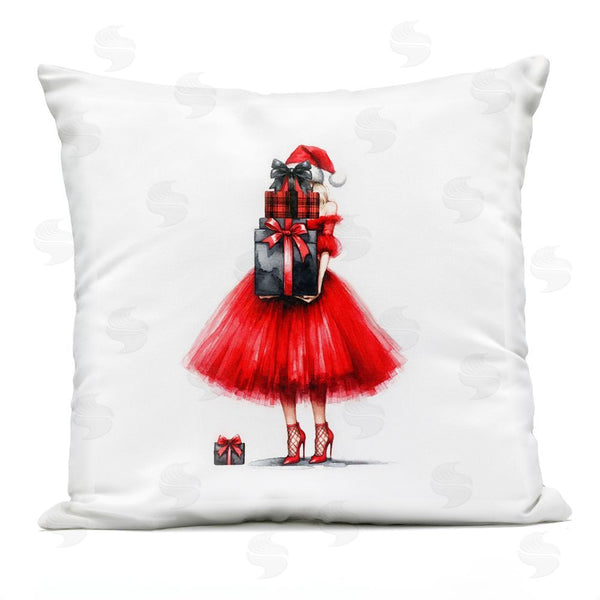 Stupell Industries Amanda Greenwood | Chic Christmas Gal Printed Throw Pillow
