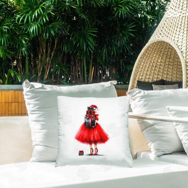 Stupell Industries Amanda Greenwood | Chic Christmas Gal Printed Throw Pillow