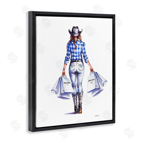Stupell Industries Amanda Greenwood | Chic Cowgirl & Shopping Bags