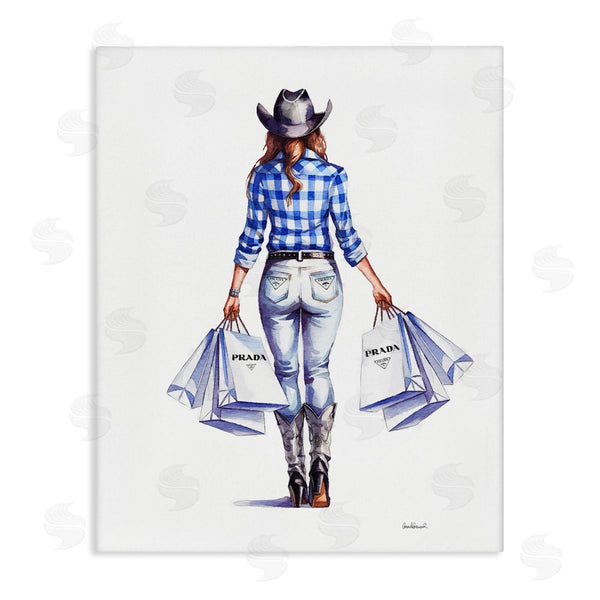 stupell industries Amanda Greenwood | Chic Cowgirl & Shopping Bags