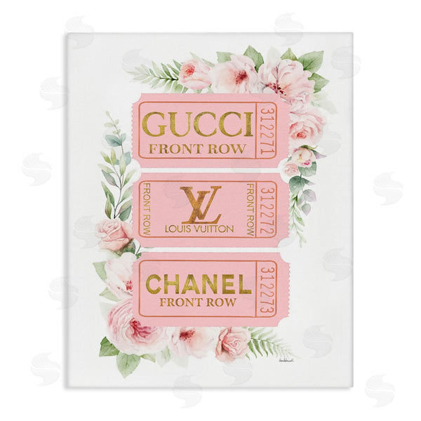 stupell industries Amanda Greenwood | Chic Floral Glam Tickets Wall Art