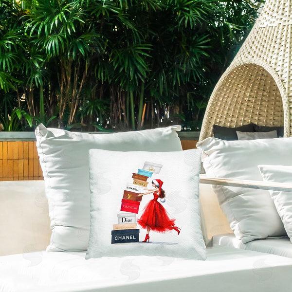 Stupell Industries Amanda Greenwood | Christmas Shopping Boxes Printed Throw Pillow