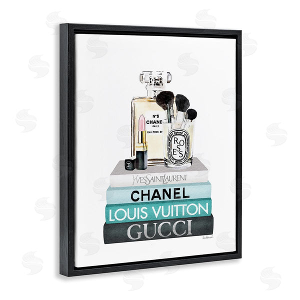 Stupell Industries Amanda Greenwood | Cosmetics On Turquoise Books