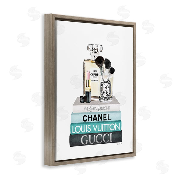 Stupell Industries Amanda Greenwood | Cosmetics On Turquoise Books