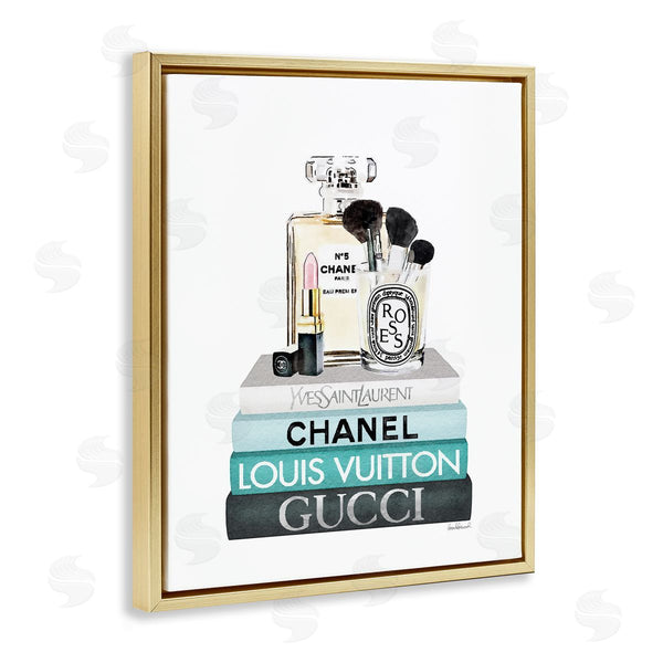 Stupell Industries Amanda Greenwood | Cosmetics On Turquoise Books