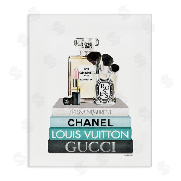 stupell industries Amanda Greenwood | Cosmetics on Turquoise Books