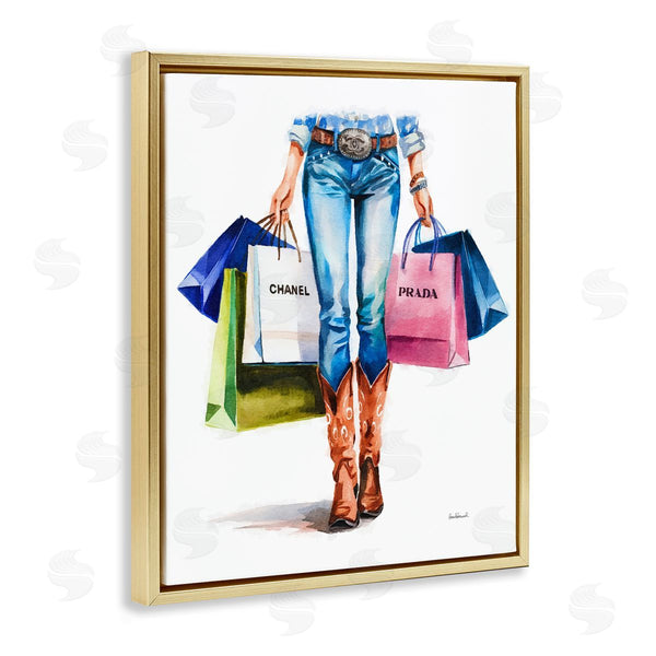 Stupell Industries Amanda Greenwood | Country Girl Shopping Bags
