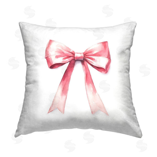 stupell industries Amanda Greenwood | Delicate Pink Bow Printed Throw Pillow