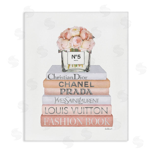 stupell industries Amanda Greenwood | Delicate Pink Roses on Books