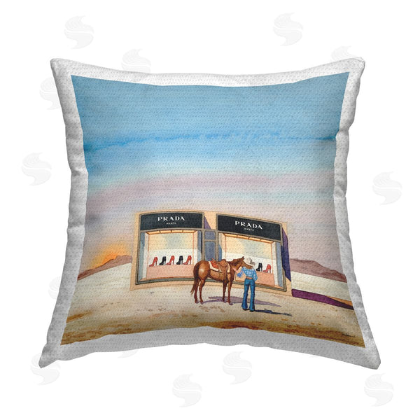 Stupell Industries Amanda Greenwood | Desert Shoe Store Printed Throw Pillow