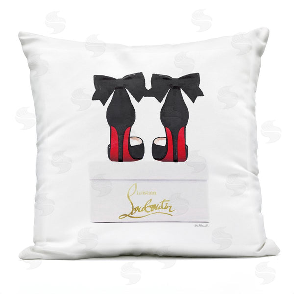 Stupell Industries Amanda Greenwood | Designer Bow Heels Printed Throw Pillow