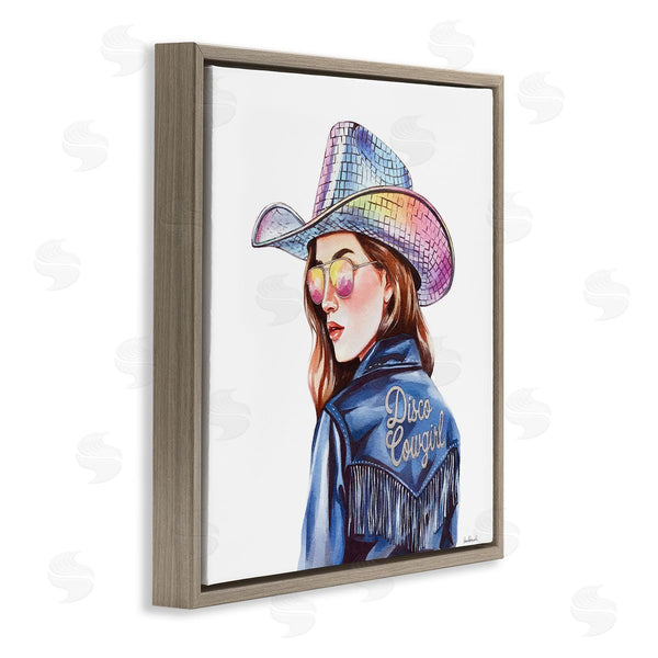 Stupell Industries Amanda Greenwood | Disco Cowgirl In Blue