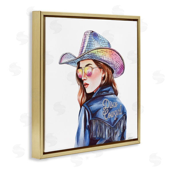 Stupell Industries Amanda Greenwood | Disco Cowgirl In Blue