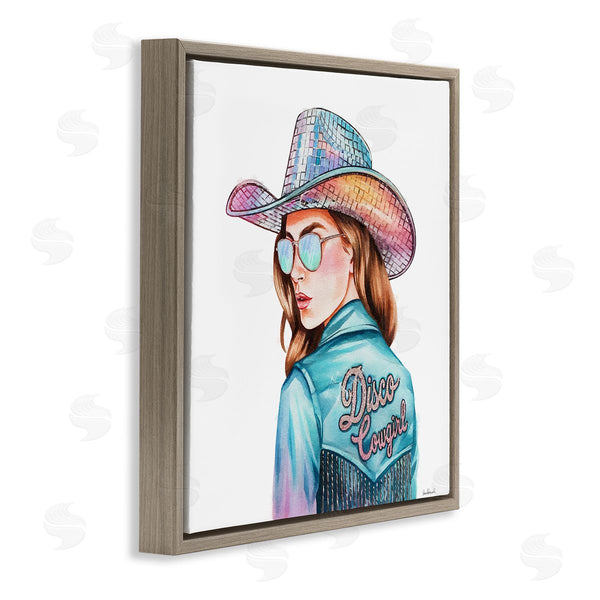 Stupell Industries Amanda Greenwood | Disco Cowgirl Portrait