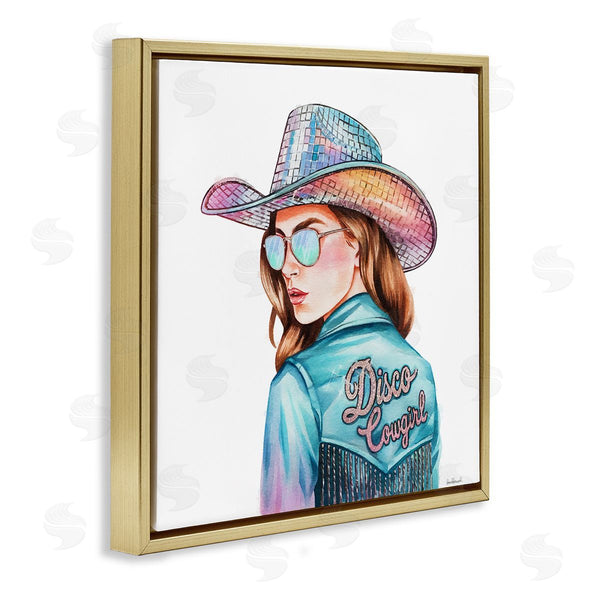 Stupell Industries Amanda Greenwood | Disco Cowgirl Portrait