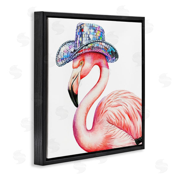 Stupell Industries Amanda Greenwood | Disco Hat On Flamingo