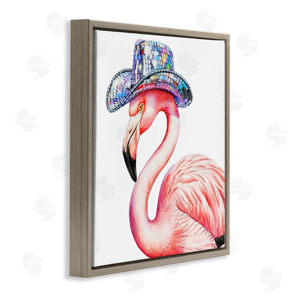 Stupell Industries Amanda Greenwood | Disco Hat On Flamingo