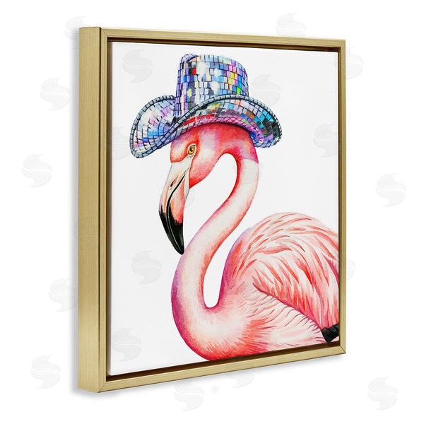 Stupell Industries Amanda Greenwood | Disco Hat On Flamingo