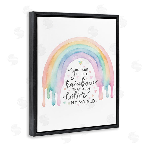 Stupell Industries Amanda Greenwood | Dripping Inspirational Rainbow Wall Art