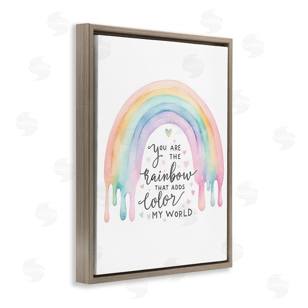 Stupell Industries Amanda Greenwood | Dripping Inspirational Rainbow Wall Art