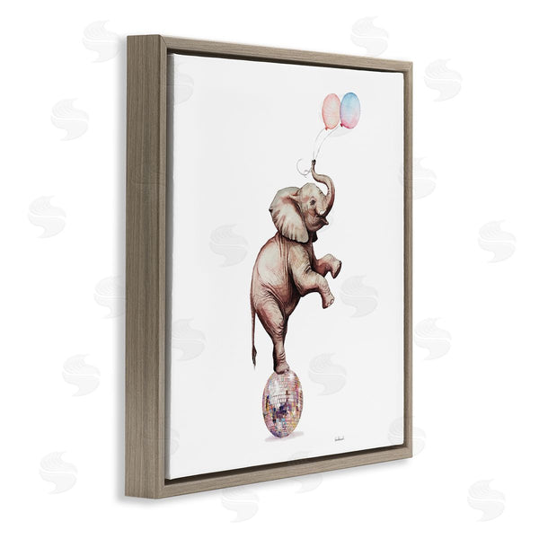 Stupell Industries Amanda Greenwood | Elephant & Balloons Disco